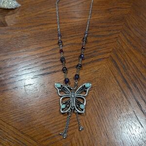 Lucky brand butterfly necklace
